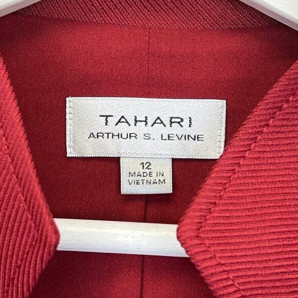 NWT TAHARI ASL Women's Stand Collar Button Blanzer Size 12 - Picture 3 of 11